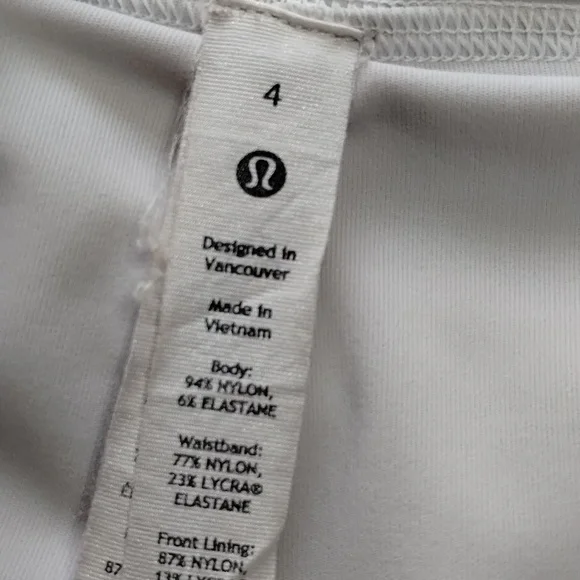 Lululemon Pace Rival White Skort Size 4 - Picture 3 of 9